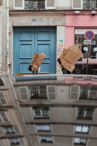 People handling boxes