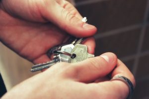 Keys in hands