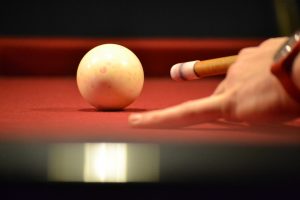 A man playing pool