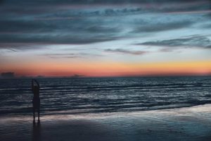 Beach at sunset
