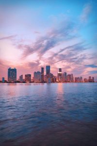 Sunset in Miami, Florida