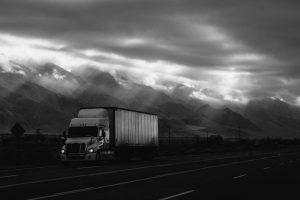 Truck on a highway