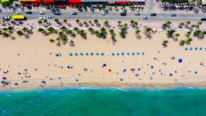 Sunny day at a Florida beach