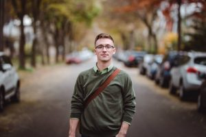 Man standing on a street