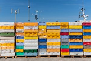 Plastic moving containers