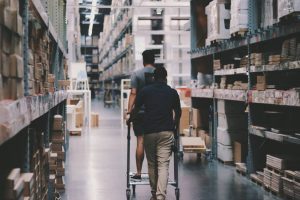 people in a warehouse