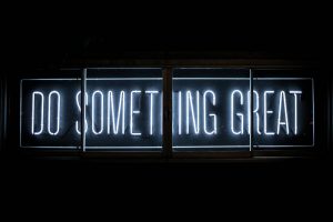 Packing for an office move - a neon sign