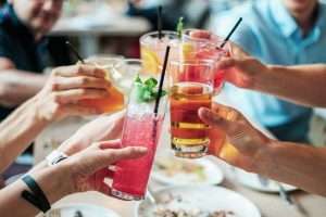 colorful cocktails