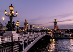 a bridge in Paris