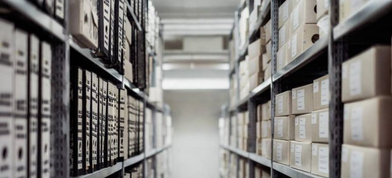 Storing documents in a warehouse