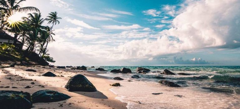 beautiful beach in Hollywood Florida