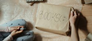 Labeling packed books
