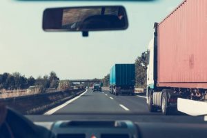Picture of a truck on a highway