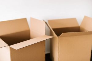 Picture of cardboard boxes. You will need packing supplies to pack mirrors for relocation