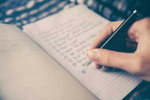 person making a plan