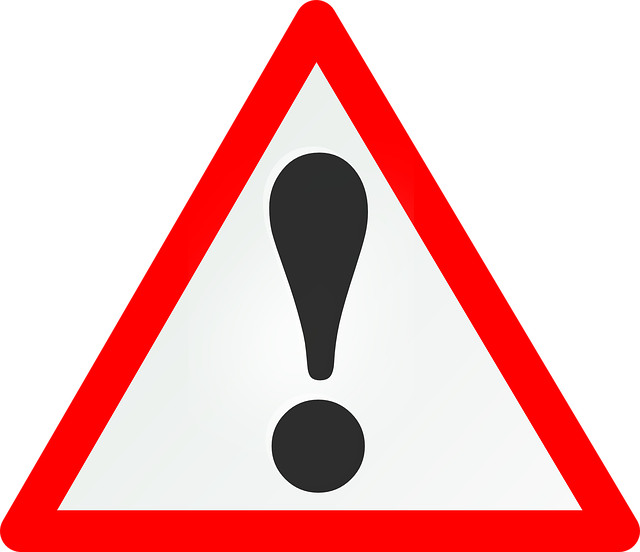 a warning sign