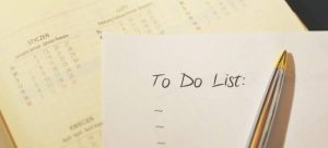 a to do list