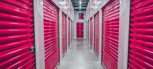 pink indoor storage unit is perfect for storing holiday decorations until next season