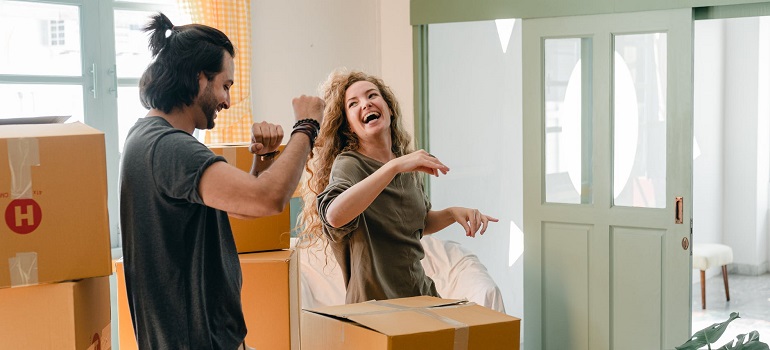 a happy residential relocation