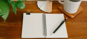 notebook to plan how to get through your first move in Miami