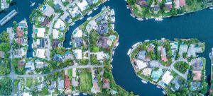 Living in Fort Lauderdale aerial view, United States.