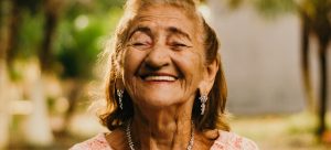 woman smiling