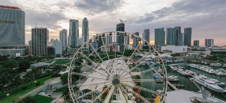 Miami from sky
