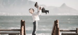 a mom and her boy in Coconut Grove