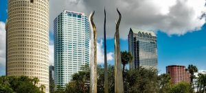 clouds and buildings