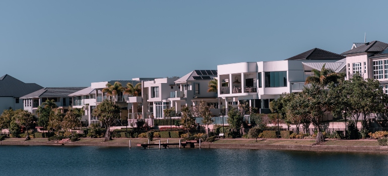 houses on the beach