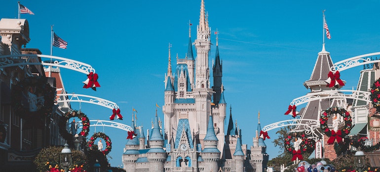 A picture of Disneyland in Florida, Orlando.