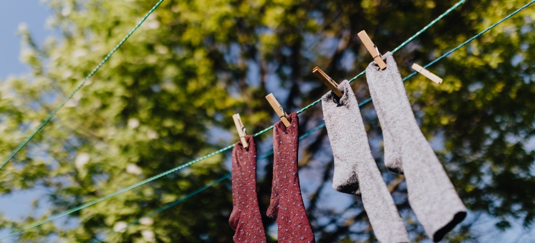 socks hanging