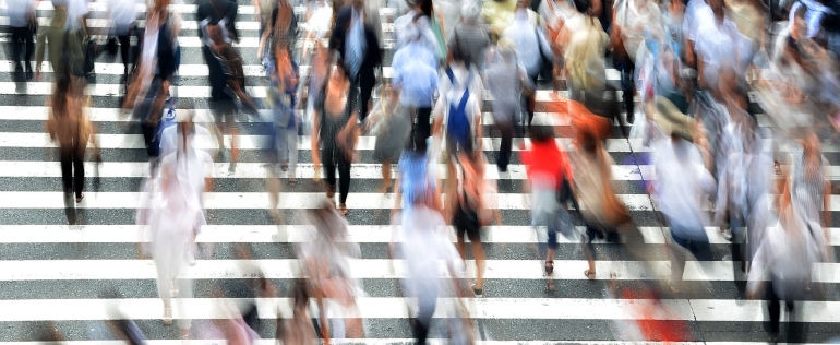 a crowded street