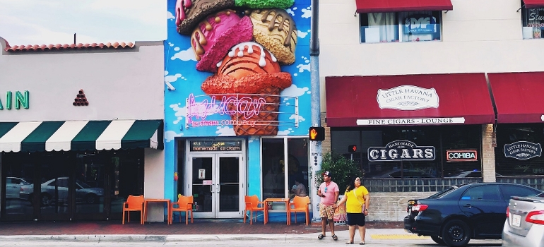 two people in Little Havana after reading our couples guide to Miami