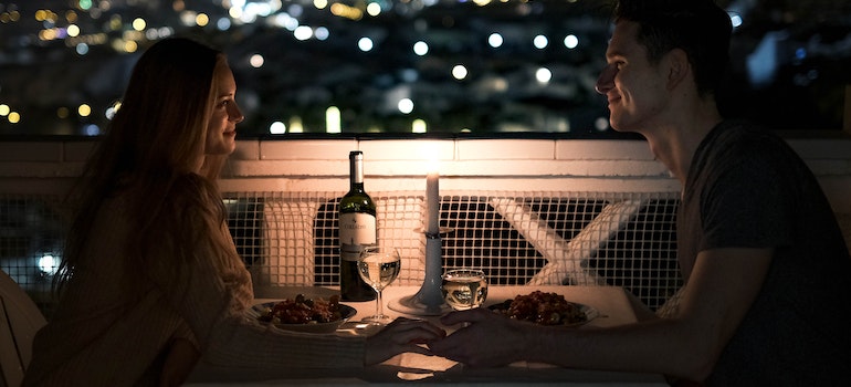 couple enjoying dinner after reading our couple's guide to Miami