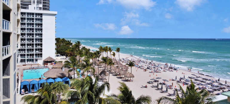 a beach in one of the coolest parts of Florida