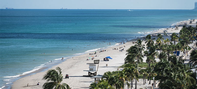 beach in Hollywood