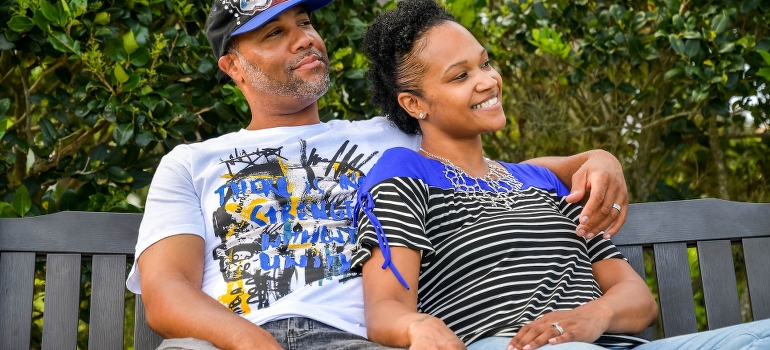 couple in a park