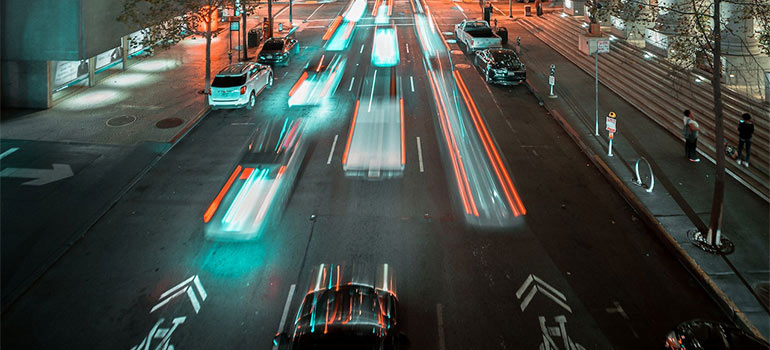 traffic at night
