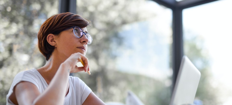woman choosing a reliable storage facility in Miami Area