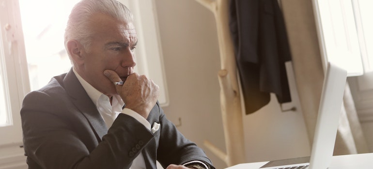 old man thinking