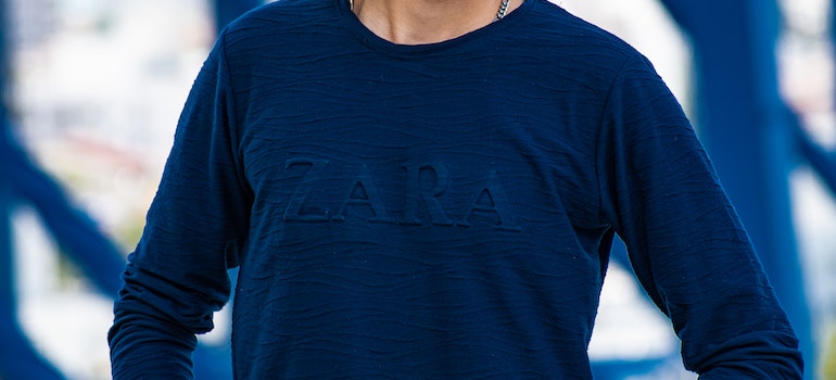 man in Zara shirt