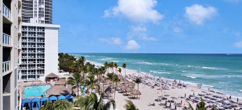 enjoying beach as one of the things to do after moving to Miami