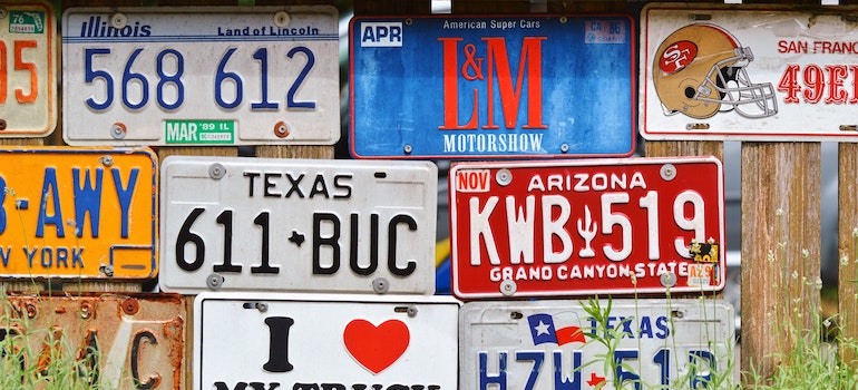 license plates