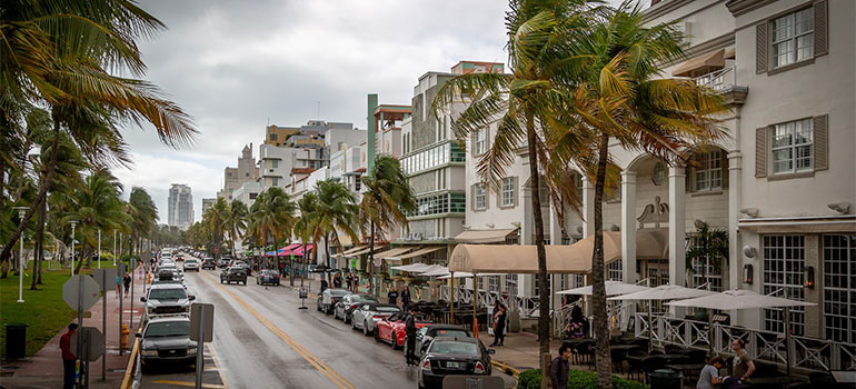 going through storm while moving to Florida
