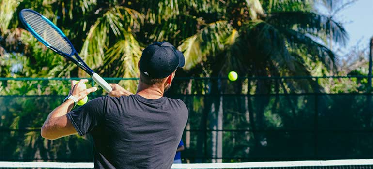 playing tennis after moving to Pembroke Pines