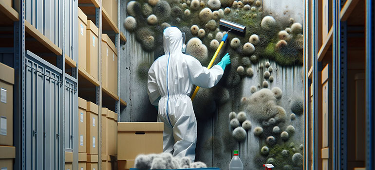 cleaning mold in storage