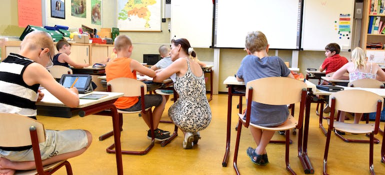 kids in class