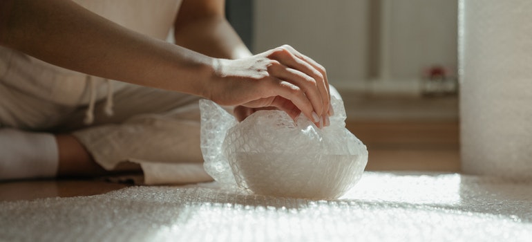 wrapping fragile items