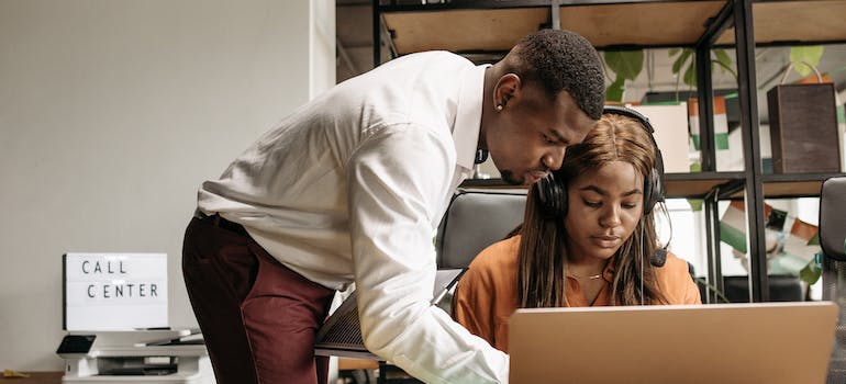 using office computer